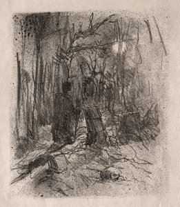 The Cemetery of Busk by Unknown artist