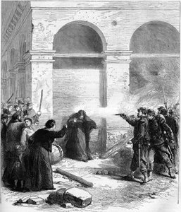 The Paris Commune in 1871. Petroleum Surprise Rue de Rivoli by Unknown artist