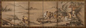 Landscape: The Seven Sages of the Bamboo Grove by Unknown artist