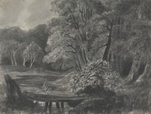 Landscape with Pond by Unknown artist