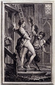 Le Diable de Papefiguiere- in Tales et nouvelles en vers by Jean La Fontaine. 1762 by Charles Eisen