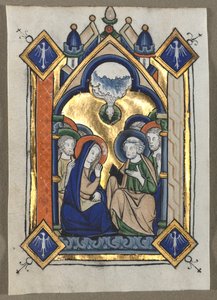 Leaf Excised from a Psalter: The Pentecost by Unknown artist