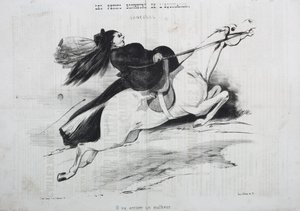 The Little Joys of Riding: Lancades. A Misfortune is About to Happen by Unknown artist