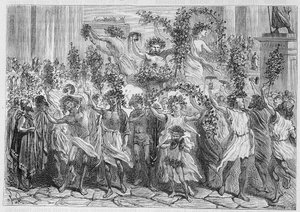 The Festivals of Bacchus in Athens - in 