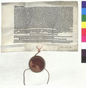 Letter of Indulgence by Albert of Brandenburg, Archbishop of Mainz, under the authority of Pope Leo X by Unknown artist