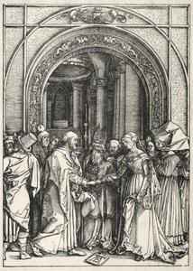 Life of the Virgin: Marriage of the Virgin and St. Joseph by Unknown artist