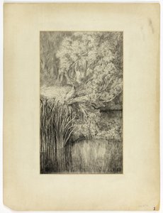 Little Pond in Woods by Unknown artist