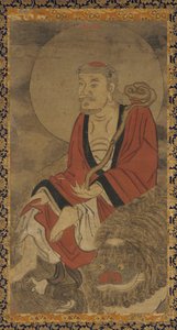 Luohan and Lion