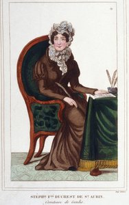 Portrait of Madame de Genlis - Stephanie Felicite of the Crest of Saint-Aubin by Unknown artist