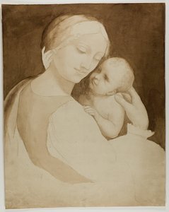 Madonna and Child (recto), and Fragment of Woman