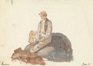 Man Sitting on a Rock (Madeira Jan 16)