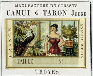 Manufacture of corsets, Camut and Taron Young by Unknown artist