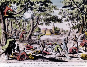 Marauders shot by peasants by Unknown artist
