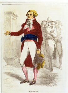 Maximilien Robespierre, Handcoloured Etching
