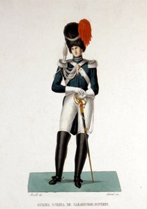 Member of the Pontifical Gendarmerie of the Vatican State. by Unknown artist