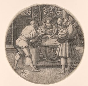Men Playing a Game of Dice by Unknown artist