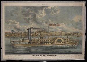 New Orleans. Steam Boat Missouri by Unknown artist