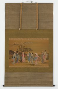 Nine People Out to See Cherry Blossoms