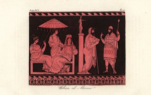 Odysseus entertained by Alcinous, ruler of the Phaiacians on the island of Scheria by Unknown artist