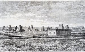 Oil wells, Baku, Caucasus (Nobel) by Unknown artist