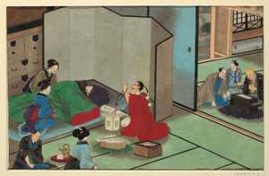 One of Sixteen Scenes of the Death and Burial of a Man by Unknown artist