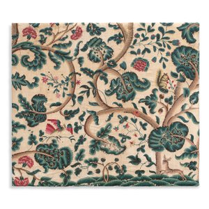 One of a Pair of Crewel Work Panels by Unknown artist