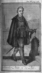 Orders of Knight. Pious Knight to the Pies. In "History of military orders or knights, of the secure and routine militias of both sexes, which have been established so far. Edition taken from Abbe Giustiniani, R.P.Bonani, M. Herman, Schoonebeek, R.P.Heli" by Unknown artist