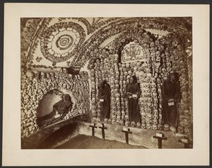 Ossuary in a Capuchin Church, Rome by Unknown artist