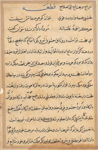Page from Tales of a Parrot (Tuti-nama): text page by Unknown artist