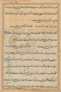 Page from Tales of a Parrot (Tuti-nama): text page by Unknown artist