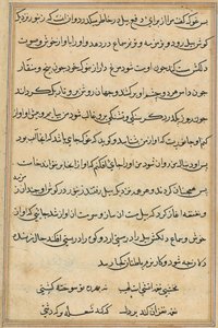 Page from Tales of a Parrot (Tuti-nama): text page by Unknown artist