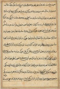 Page from Tales of a Parrot (Tuti-nama): text page by Unknown artist