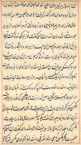 Page from Tales of a Parrot (Tuti-nama): text page by Unknown artist