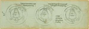 Page from a Manuscript with Diagrams Protecting against Children