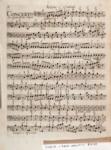 Page of musical score of L