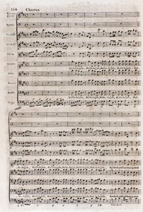 Page of the Score of the Chorus 