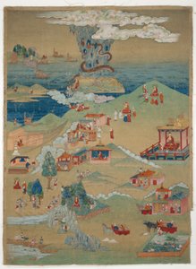 Banner (Thangka) of Five Morality Tales from the Avadana Kalpalata Jataka by Unknown artist
