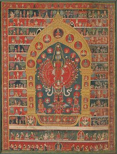 Painted Banner of the Avalokiteshvara Incarnation of the Rain God Rato Matsyendranatha