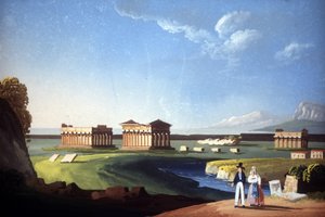 Temples of Paestum, Capaccio by Unknown artist