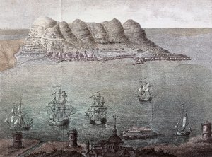 Panoramic View of Gibraltar and the Detroit