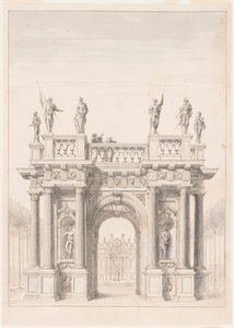 Pavilion in a Park by Unknown artist