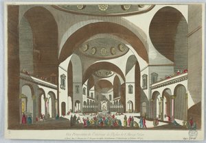 Peep-show, Perspective View of the Interior of St. Mark