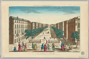 Peep-show, View of the Cours de Marseilles, No. 25 by Unknown artist