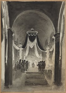 Peter and Paul Cathedral Decoration to the Burial Ceremony for Peter III and Catherine II by Unknown artist