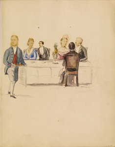 Photo Collage of a Dinner Party