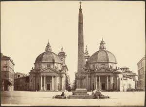 Piazza del Popolo Taken from the Gate (Rome) by Unknown artist