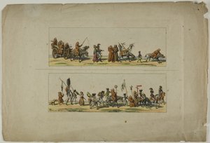 Plates Three and Four, from The Opening of the Campaign of the Ultras against the 19th Century