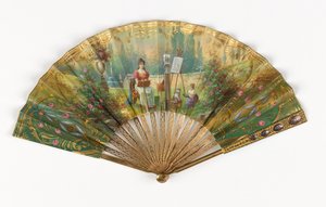 Pleated Fan and Case