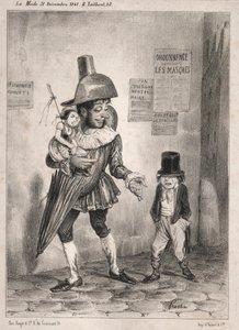 Pochades de Carnaval: If Your Master is Happy with You and You Win the Prize for Wisdom This Year, I Will Let You Dress as a Clown Next Year! by Unknown artist