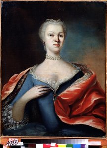Portrait of Charlotte Christine of Brunswick Wolfenbuttel, Wife of the Tsarevich Alexei of Russia by Unknown artist